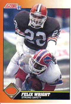 Felix Wright Cleveland Browns 1991 Score NFL #368
